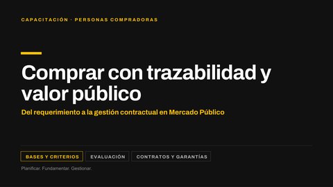 Comprar con trazabilidad y valor público